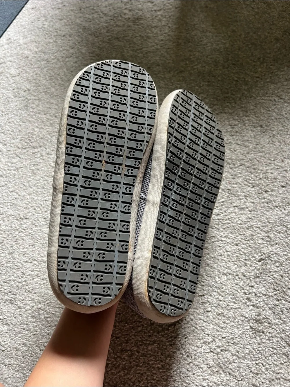 Sanuk Men’s Charcoal Grey Canvas Slip-On Loafers